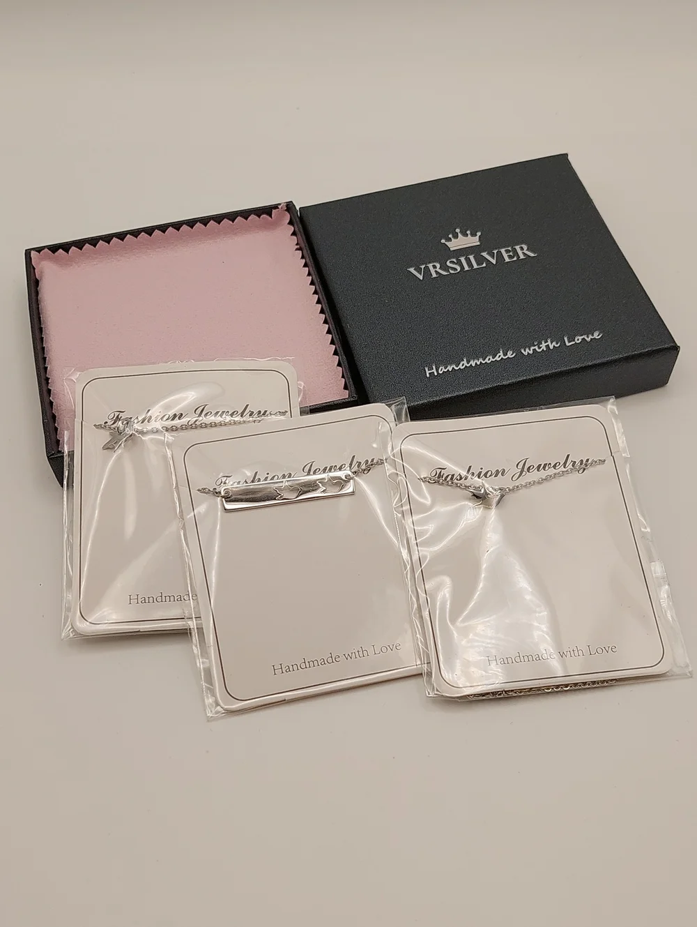 VR Silver NIB 3 Mother/Daughter LOVE Dainty Bird Necklaces